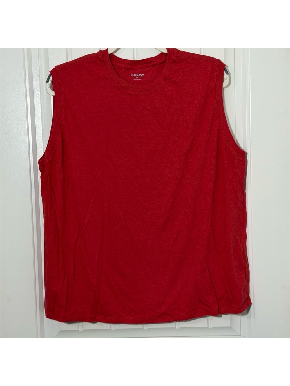 Old Navy Red Crewneck Muscle Tee